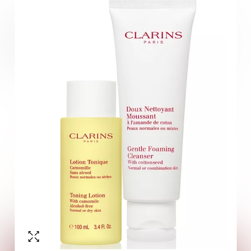 Clarins, NWT Cleansing Essentials Duo for Normal/Combination Skin.